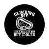 Mountain Climbing Boy climbing wall bouldering PopSockets Swappable PopGrip
