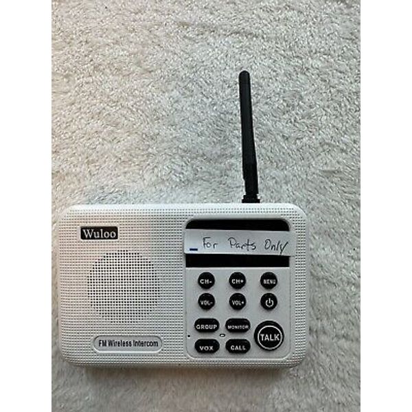 1 Wuloo FM Wireless Intercom System ***FOR PARTS***