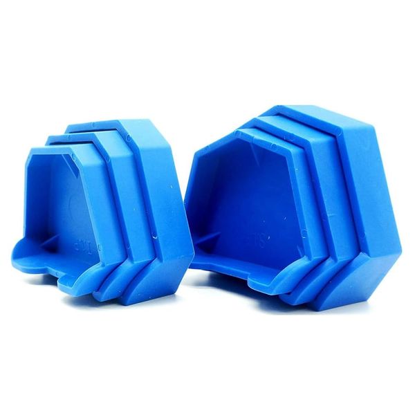 Bordhap 6PCS Dental Model Base Former Impression Trays Base Molds Set for Lab Plaster Model Cast Trimming