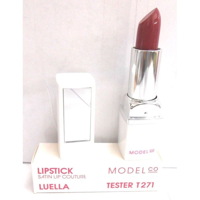 Model Co Lipstick with mirror Satin Lip Couture Full Size LUELLA