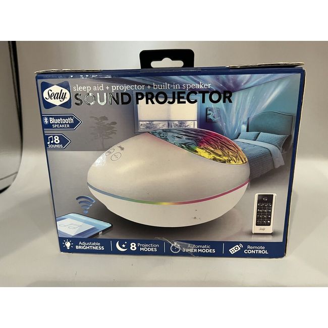 Sealy Kids Sleep Machine - Projector Sound Machine w/ Bluetooth Speaker for  sale online
