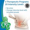 AccuRelief Wireless Remote TENS Electrotherapy Joint Back Pain Relief System OTC