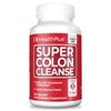 Health Plus Super Colon Cleanse 30 Day Supply of Gentle Gut Cleanse Detox, Psyllium Husk, Probiotics for Constipation Relief & Digestive Support, 120 Capsules