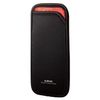 Elecom P-04SNCBK Smartphone Pouch, Single Storage, Small, Slip-in Type, Back Pocket, Black
