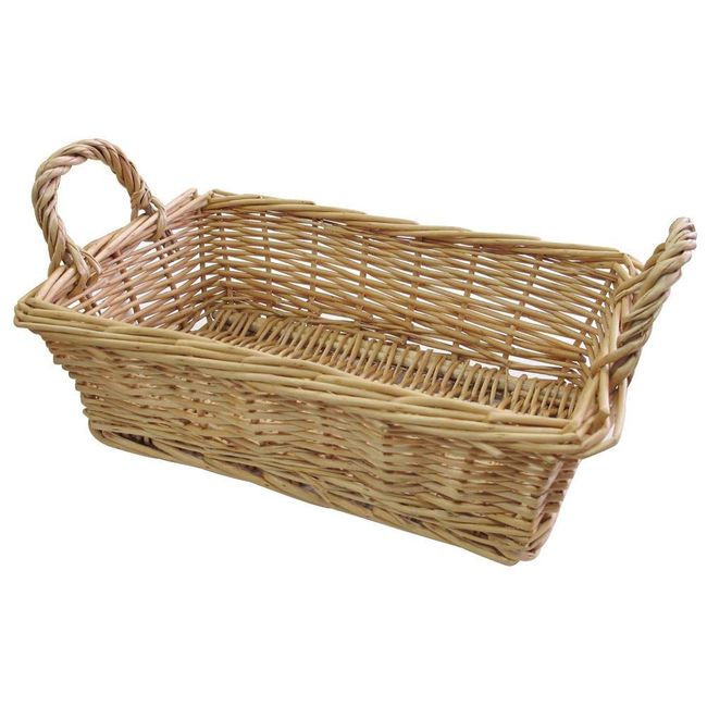 DAIKAI Beige Basket 9.1 x 6.3 x 2.8 inches (23 x 16 x 7 cm)