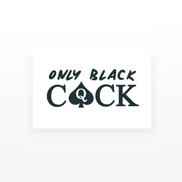 2pcs Only Black Cock