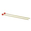 Mallets, pair, plastic shaft, 30 x 0.6 mm., 20 mm. head, hard red rubber