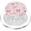 Pink Bows, Hearts & Flowers – Romantic Pastel Pattern PopSockets PopGrip for MagSafe
