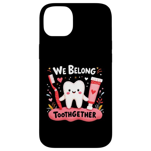 Hülle für iPhone 14 Plus Funny Tooth and Paste We Belong Toothgether Dentist