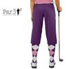 Golf Knickers Purple Womens 'Par 3' - Microfiber - Size 10