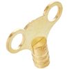 Merriway BH02832 (2 Pcs) Easigrip Clock Type Radiator Key Solid Brass - Pack of 2 Pieces