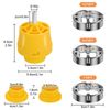 PVC Thread Maker Tool for Electric Drill Pipe Threader Kit and 1/2" 3/4" 1" Dies