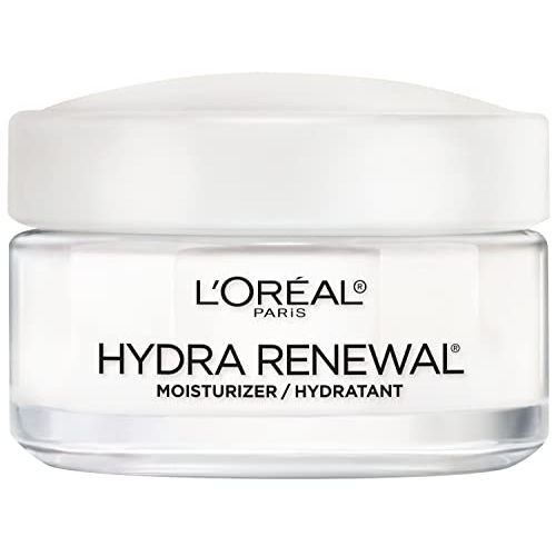 L'Oreal Paris Skincare Hydra-Renewal Face Moisturizer with Pro-Vitamin B5 for Dry Sensitive Skin, All-Day Hydration, 1.7 Oz