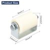 sourcing map Gate Roller Guide Adjustable, 3.1" Sliding Gate Nylon Roller with L-Shape Bracket, Gate Roller Guide Support Assembly for Sliding Rolling Gate White