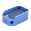 2 Pack BLUE Weighted Magazine Base Plate Compatible with Glock 9mm/.40
