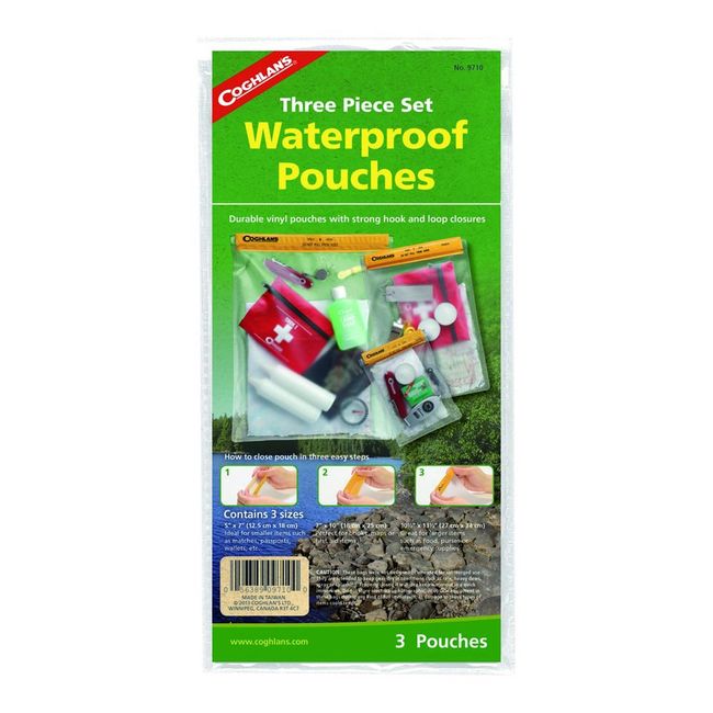 Coghlan's Waterproof Pouches, 3-Piece Set