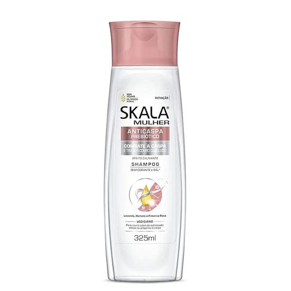 Skala Mulher Anticaspa Scala Woman Dandruff Prebiotic Shampoo 11 oz (325 ml)