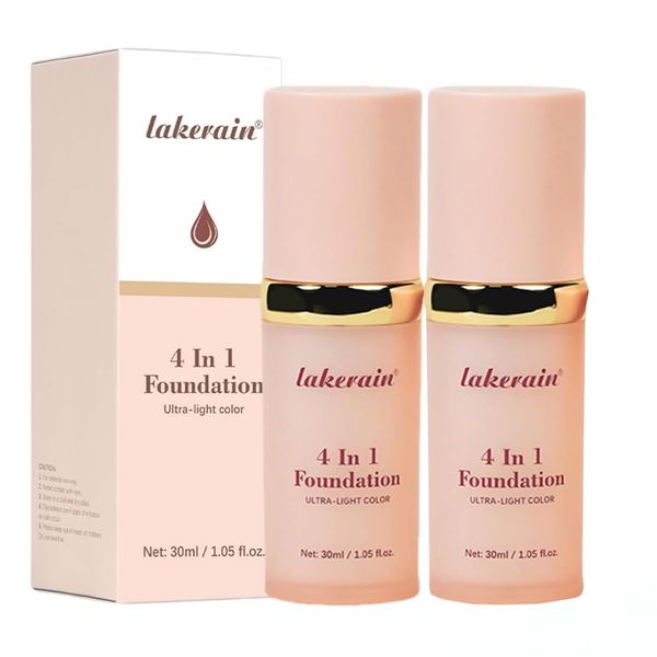 Foundation 4 in 1 - Color Changing, Medium Coverage, Hypoallergenic, Long-lasting & Waterproof, Neutral Finish