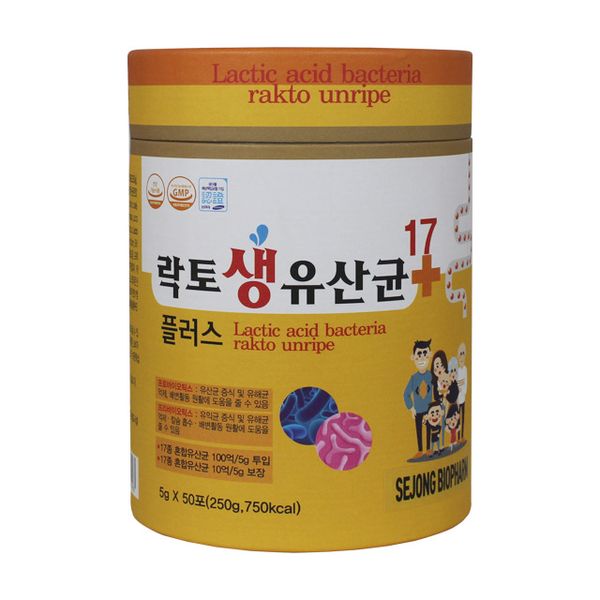 SEJONG BIOPHARM Lactic acid bacteria rakto unripe 5g X 50 pack