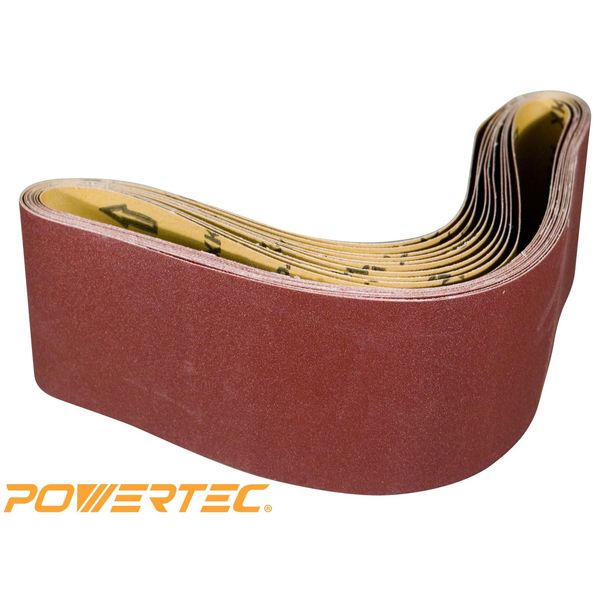 240 Grit Sanding Belts 4 x 36 Inch Aluminum Oxide 10 Pack for Belt Sanders