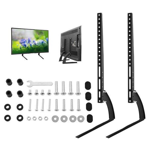 Trintion Height-Adjustable Universal TV Stand - Metal TV Leg for 37''-75'' TVs, 50kg Load Capacity, Ideal for Home Use