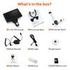 TOMLOV 7" LCD Digital Coin Microscope 1200X 12MP Soldering Magnifier with Lights