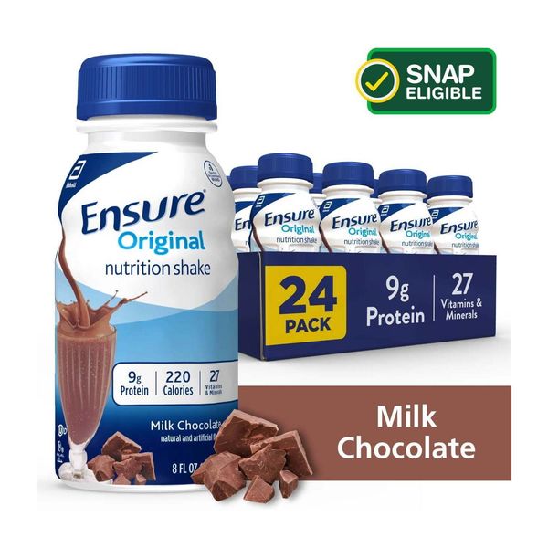 Original Meal Replacement Nutrition Shake Milk Chocolate 8 Fl Oz and  24 Count