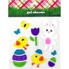 Easter Spring Window Clings Gel Decoration Pack Bunnies, Eggs, Flowers Chicks
