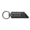 Cadillac XT4 Carbon Fiber Texture Strap Black Bar Key Chain