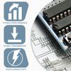 Innfeeltech 50 Pcs Timer IC NE555P Generator Single Percision Time DIP 8, Double Pole
