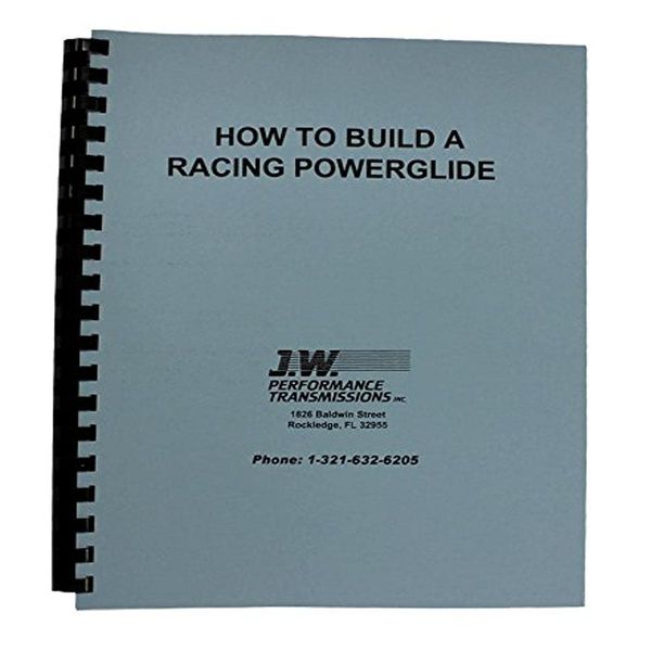 J.W. Performance Transmissions 92077 How To Build Racing P/G Trans Book, 1 Pack