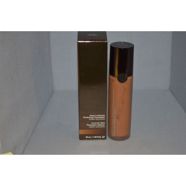 Becca Aqua Luminous Perfecting Foundation Dark Golden 1oz New Boxed