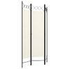 CHARMMA 3-Panel Room Divider Cream White 47.2"x70.9"