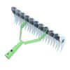 Robust Lawn Thatching Rake with Handle, Efficient Dethatcher for Yard Garden, Versatile Grass Grooming Tool, Deep Cleaning Dead Grass, Promotes Healthy Growth