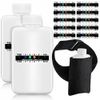Bordhap 14Pcs Urine Complete Set Kit 2 Portable Empty Bottles,10 Adhesive Temperature Sensitive Strips and Insulation Bag