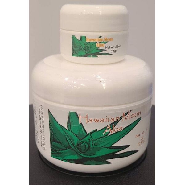 Hawaiian Moon Aloe Cream Moisturizer You get 2 sealed jars 1 9oz and One 3/4 oz