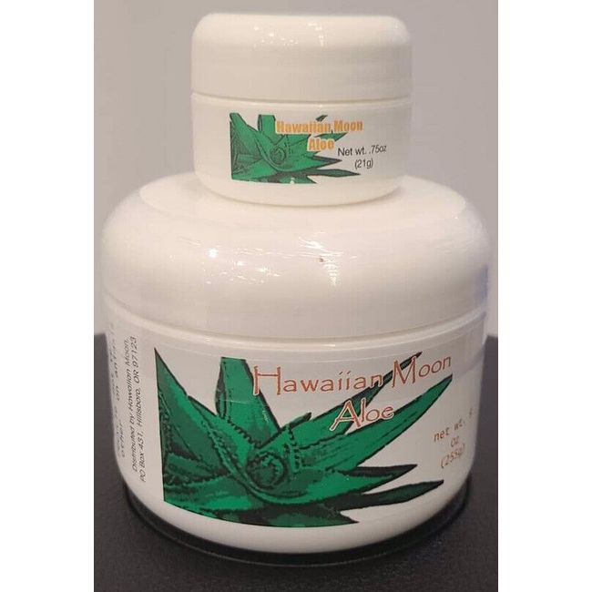 Hawaiian Moon Aloe Cream Moisturizer You get 2 sealed jars 1 9oz and One 3/4 oz