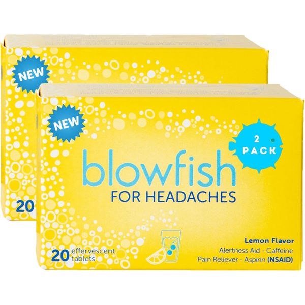 Blowfish for Headaches | New Maximum Strength Effervescent Formula Treats Hea...
