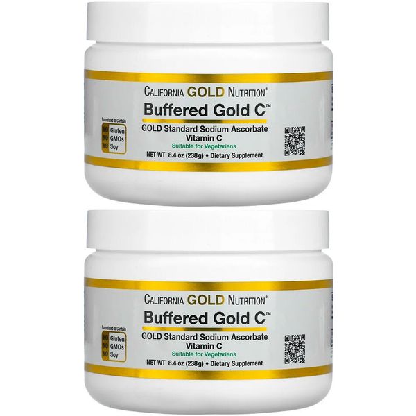 Buffered Vitamin C Powder, Non-Acidic, Gold C, USP Grade Sodium Ascorbate,