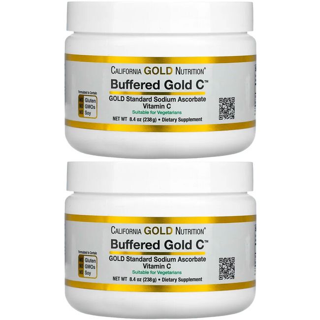 Buffered Vitamin C Powder, Non-Acidic, Gold C, USP Grade Sodium Ascorbate,