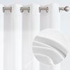 SET OF2 Faux Silk Drape for Bedroom Solid Modern Light Filtering Grommet Curtain
