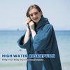 Winthome Changing Bath Robe, Surf Poncho Towel with hooded (M, Grey)