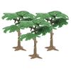 Housoutil Miniature Landscape Model Trees with Base, 3PCS Artificial Pine Tree, Micro Bushe for DIY Scenery Craft Project