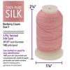 Beadsmith 100% Silk Beading Thread, Size F, 140 Yards, 1 Spool, Raspberry Cream