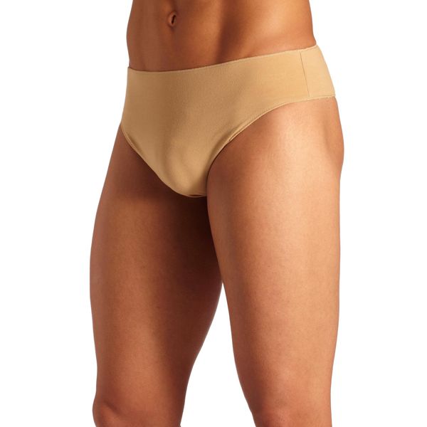 Capezio Comfort Dance Belt, Dance Belt Men Can Wear Under Tights, Leotards & Costumes, Professional Mens Belts for Dancing & Performing,Soft Fabric Dance Belt For Comfort & Moderate Support-Natural,M