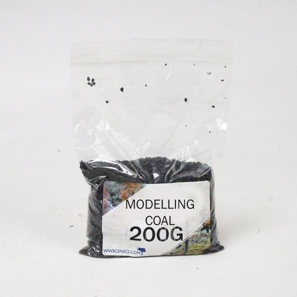 WWScenics Modelling Coal | 200g Bag | Wargame Scenery & Basing Material