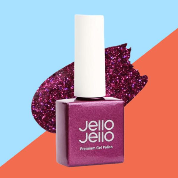 Jello Jello Manicure Glitter Gel Nail Polish JG-28 Club Magenta_MC