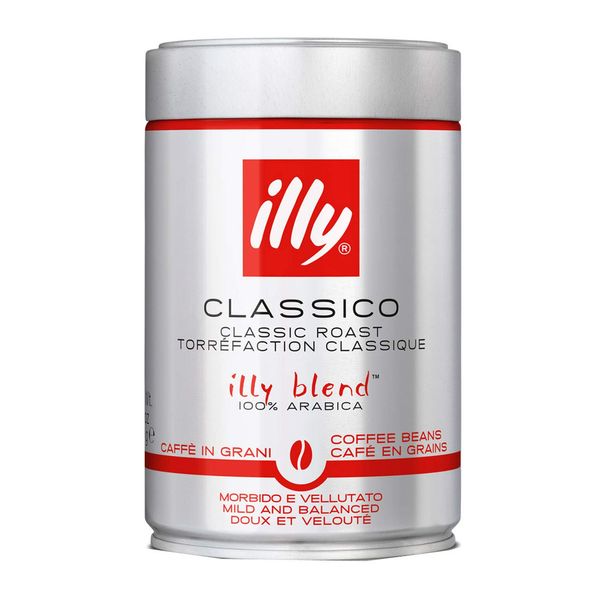 Illy Blend Beans Medium Roast (Classico) 8.8 oz (250 g) Regular (Beans)