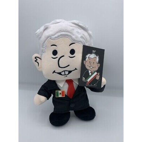 Amlito Soft Plush Toy Andres Manuel Lopez Obrador Mexican President  10” Height