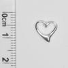 Arranview Jewellery Open Heart Stud Earring - 925 Sterling Silver